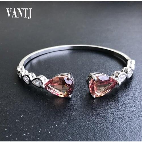 Created Zultanite Bangle Gemstone Pear 10*14mm Bracelet for Woman Lady Wedding Party Jewelry Gift