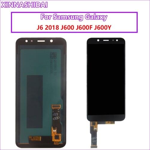 Copy-OLED LCD Display For Samsung Galaxy J600 J6 2018 J600F 5.6 Inch Touch Screen Digitizer Assembly Repair Parts Tested