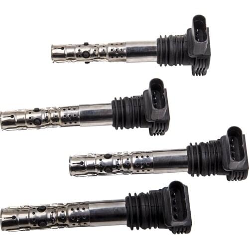 4x Ignition Coil Pack Packs 06A905115 06A905115D for Skoda Octavia 1U2 1U5 1.8T