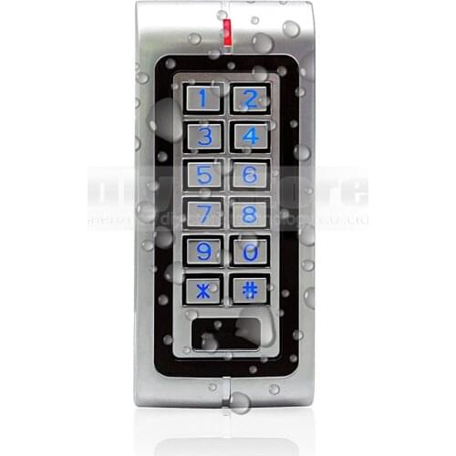 DIYSECUR Waterproof RFID 125KHz Access Controller Reader Keypad With Metal Case High-performance W1