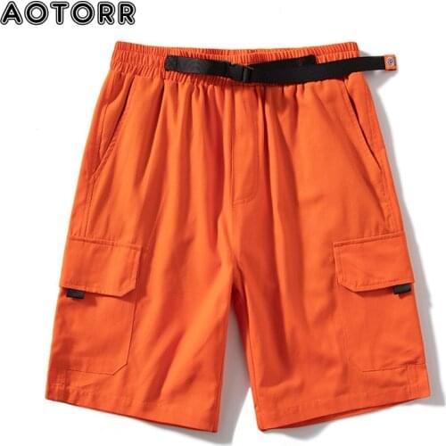 2021 Summer Cotton Shorts Mens Casual Outdoor Shorts Breathable Multi-pocket Shorts Mens Beach Pants Military Uniform