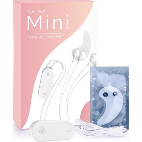 Microcurrent RF Massage Eye Mask Mini Eye Patch Massager Hydrogel Eye Patches Hot Massage EMS Eye Massage Device Reduce Wrinkle