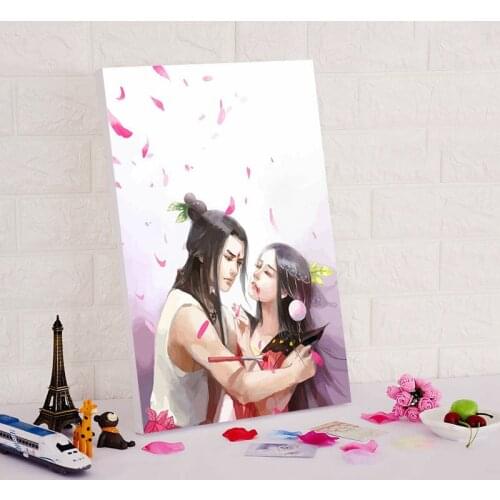 Diy oil painting Seven Calabash Brothers digital paint by numbers China Style cartoon picture modular painting