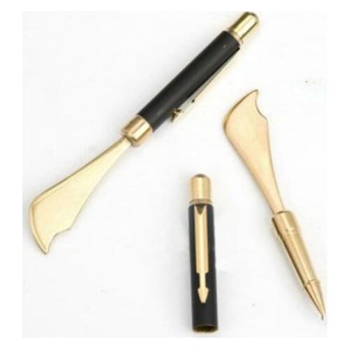 New Pure Copper Metal GuaSha Board /Acupoint Massage Scraping Knife / Acupuncture Guasha Massage Pen Foot massage bar