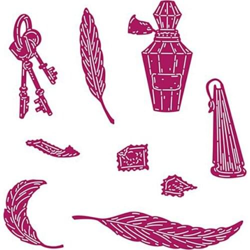 New Key Knick-knacks Metal Cutting Dies Scrapbook Dariy Decoration Stencil Embossing Template DIY Greeting Card Handmade 2021