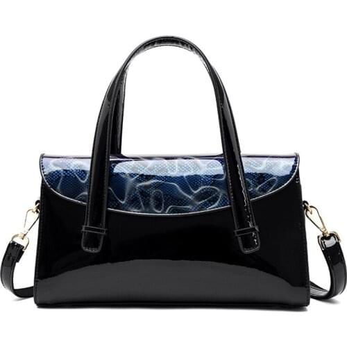 New Fashion Serpentine Women Handbags European Design Patent Leather Ladies Shoulder Bags Female Girl Brand Luxury Crossbody Bag