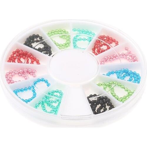 New Beautiful 3D Nail Art DIY Glitter Decoration Colourful Chain Shaped