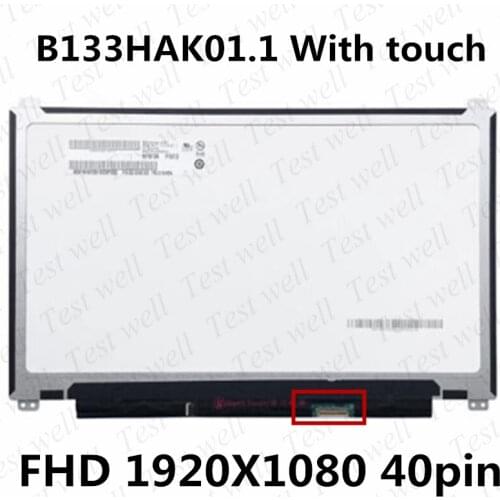 New B133HAK01.1 LED LCD Touch Screen for Lenovo ThinkPad S2 2nd Gen TP00081B 13.3" FHD 1080P P/N SD10H00128 FRU 01AV664 Display