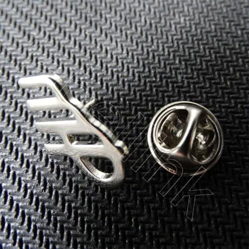Personality hollow metal zinc alloy badge customization