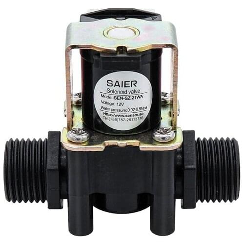 1/2" Plastic Solenoid Valve DC12V Magnetic Washing Machine Dispenser Drinking Water Pressure Controller Switch SEN-SZ21WA