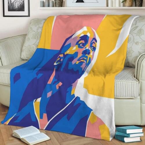 Basketball Player Legend 3D Print Plush Blanket Throw On Sofa Home Decor Soft Warmth Washable Nap Blanket Dropshipping