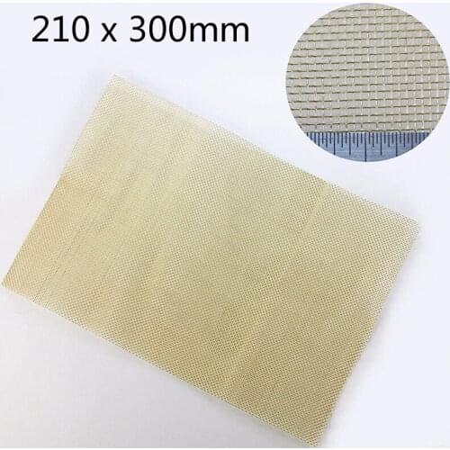 1pc Coarse Brass Woven Wire Mesh 1mm Hole A4 Sheet 210 X 300mm Plain Weave Replaces Filters New Arrivals