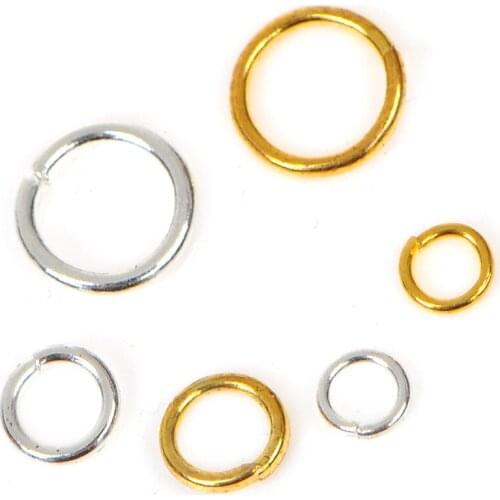 1 Bag Metal DIY Jewelry Findings Open Single Loops Jump Rings & Split Ring For Diy Jewelry Finding Making 3/4/6mm