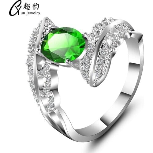 Luxury Brand Wedding Rings For Women Fashion Love Promise Ring Size 5 Girls Couple Engagement Rings