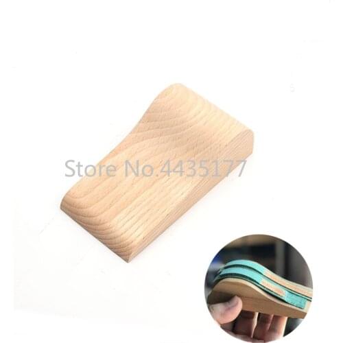 Beech Wood Folding Molding Tool for DIY Handmade Watch Belt Leather Strap Bending Leathercraft Tool 120x61x35mm