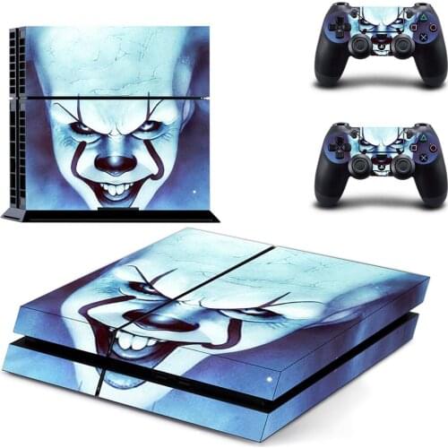 Pennywise PS4 Stickers Play station 4 Skin Sticker Decals Cover For PlayStation 4 PS4 Console and Controller Skins Vinyl
