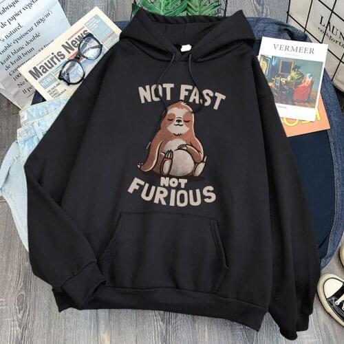 Hoodies Not Fast Not Furious Mens Sweatshirts Hoodie Fashion Loose Hip Hop Fleece Streetwear Hooded Anime Cartoon Harajuku Hoody