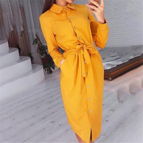 YABOOV Fashionable Shirt Dresses