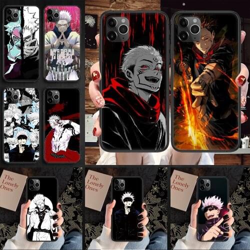 Jujutsu kaisen Gojou satoru Phone Case Cover Hull For iphone 5 5s se 2 6 6s 7 8 12 mini plus X XS XR 11 PRO MAX black art funda