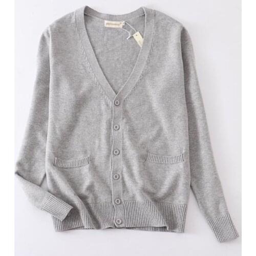 Womens Knitted Cardigan Top Button Women Sweater Casual Solid Color Cardigan Jacket Oversized Cardigan Women Tops Female