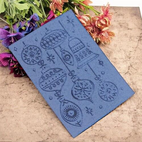 12.7x17.8cm Lights ball Embossing folders Plastic bump Scrapbooking DIY Template Fondant indentation Cake Photo Album Card Make