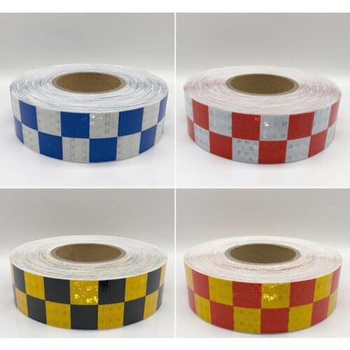 20Roll Wholesal Car Styling Reflective Sticker For Car Reflective Conspicuity Tape with Yellow/Black/White/Red/Blue Colors
