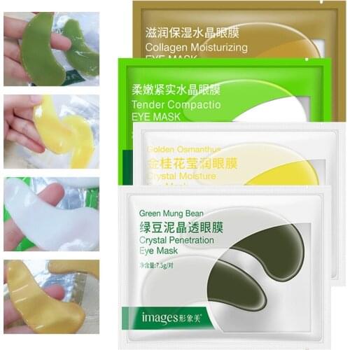 5 Pair Facial Pack Mung Bean Golden Osmanthus Collagen Essence Eye Mask Brighten Remove Eye Bags Improve Fine Lines Face Care