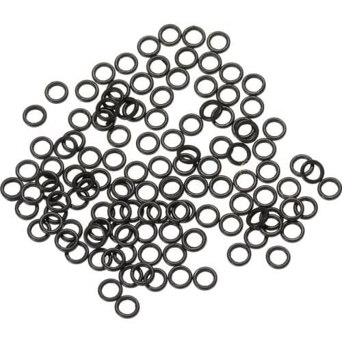 50PCS Threaded Boilie Bait Rings for Carp Hair Rigs Hooks Carp Fishing Terminal Tackle