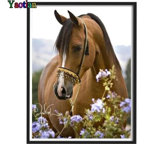 Diamond Embroidery Animal Horse 5D DIY Diamond Painting Full Square/Round Mosaic Painting Cross Stitch Unfinished Decoration