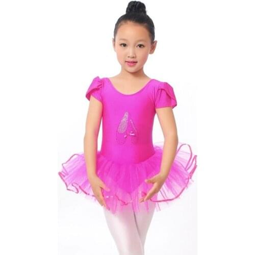 Flower Girls Ballet Dress For Children Girl Dance Clothing Kids Ballet Costumes For Girls Dance Leotard Girl Dancewear 3 Color