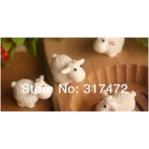 Free mail!!!! 50pcs/lotDIY High quality resin small sheep, the glass filler