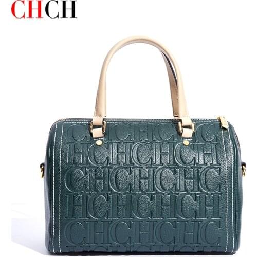 CHCH Vintage Womens Handbags 100% Genuine Leathe Fashion Brand Shoulder Bags Ladies Totes Women Messenger Bag