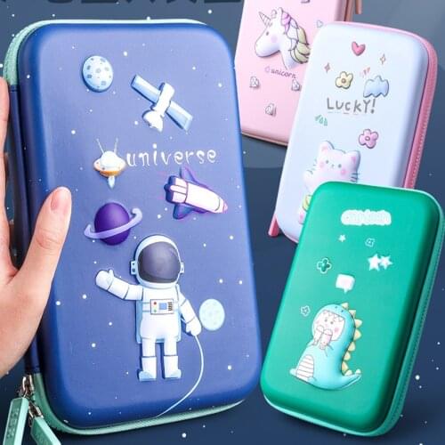 Pencil Case Cute Shark Boy School Supplies Kawaii Pen Box Piornik Pencilcases Material Escolar Estuche Estojo Astuccio Scuola