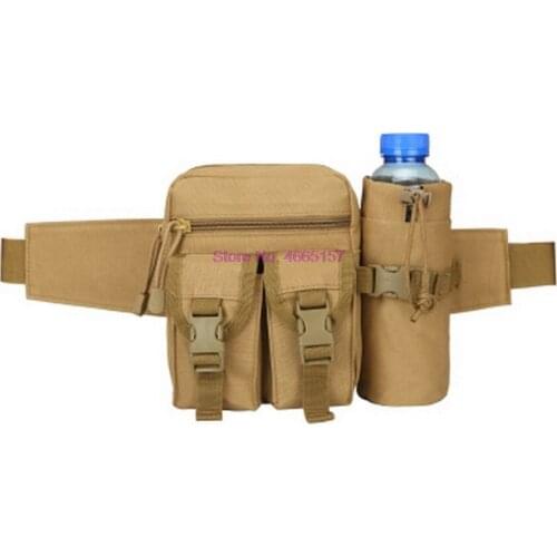 By dhl or ems 50pcs new Unisex Wearable Fishing Bag Kettle Bag pockets CS military tactics package outdoor small waterproof bag