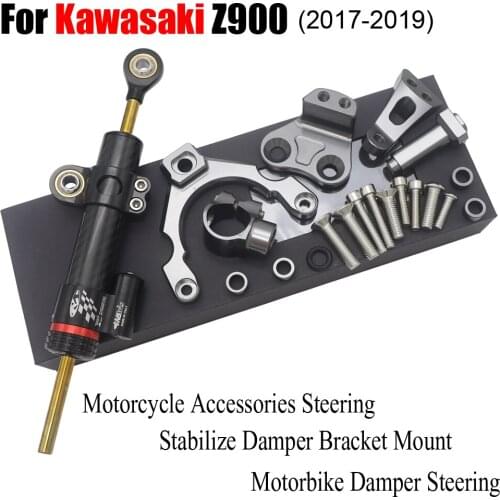 For Kawasaki z900 z 900 2017 -2019 2018 Motorcycle Accessories Steering Stabilize Damper Bracket Mount Motorbike Damper Steering