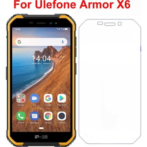 For Ulefone Armor X6 Tempered Glass 9H 2.5D Screen Protector Film For Ulefone Armor X6 5" Screen Protective On Armor X6 Cover