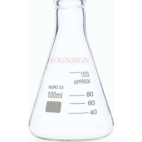Erlenmeyer flask Glass flask Erlenmeyer flask 100ml Chemical laboratory equipment Erlenmeyer flask