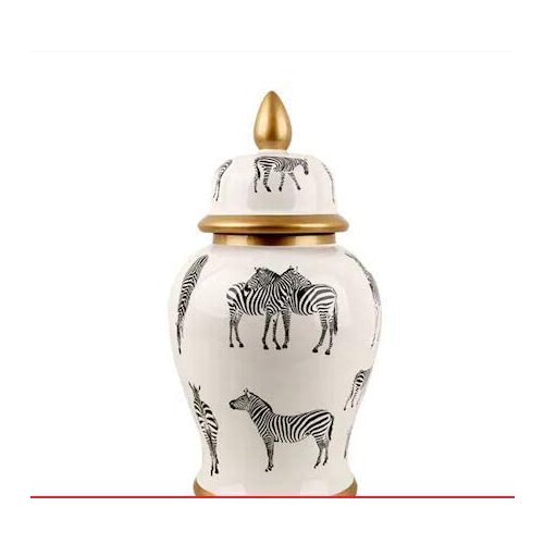 Lucky Art UU025 White Zebra Cap Cube 46cm