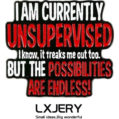 LXJERY Possibilities Are Endless Pins Badge On Backpack Funny Brooch Pins For Clothes Broche For Women Girl Schoolbag