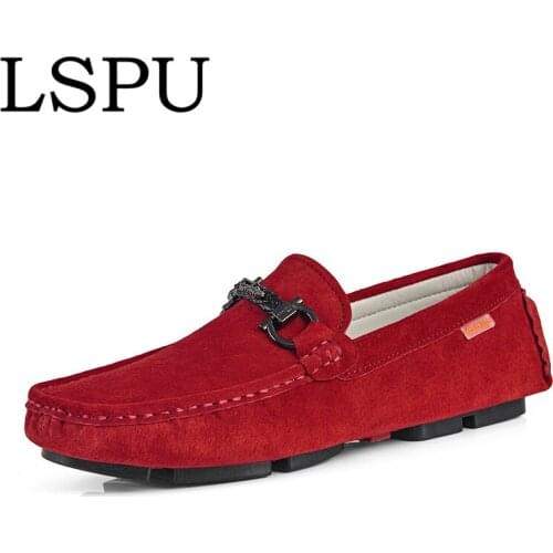 High Quality Genuine Leather Men Loafers Slip On Breathable Casual Boat Shoes Fashion Mens Driving Shoes Moccasins Size 38-44
