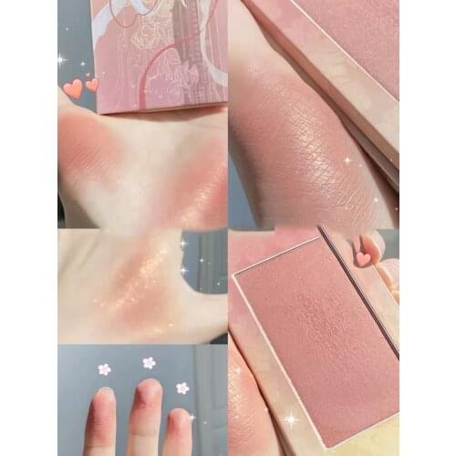 New Arrival Blush Women Face Makeup Beauty Cosmetic Rouge Matte Shimmer Pigment Natural Highlighter Blusher Palette Nude Shadow