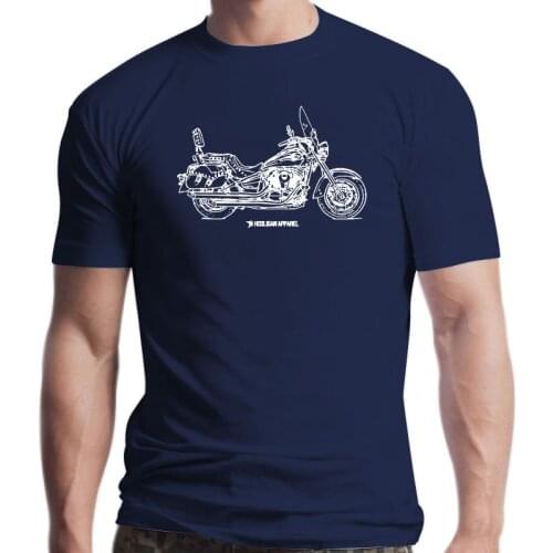 New O-Neck Hipster Tshirts Classic Japanese Motorcycle Fans Vulcan 900 Classic LT Inspired Motorcycle Art Print T Shirt Men