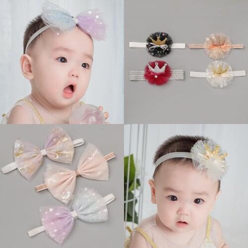 Resale Baby Headband Flower Girls Bows Toddler Hair Band Baby Girls Kids Headbands Turban Newborn Hairband Baby Hair Accessories