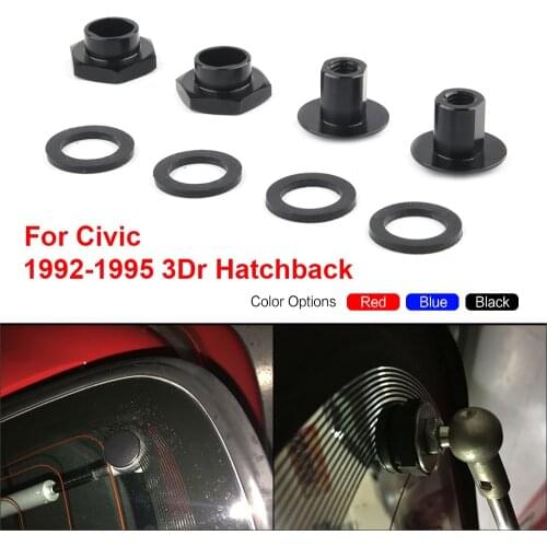Aluminum Rear Glass Strut Hardware Complete Kit for Honda Civic 92-95 3Dr Hatchback EG6 CRV MR08035