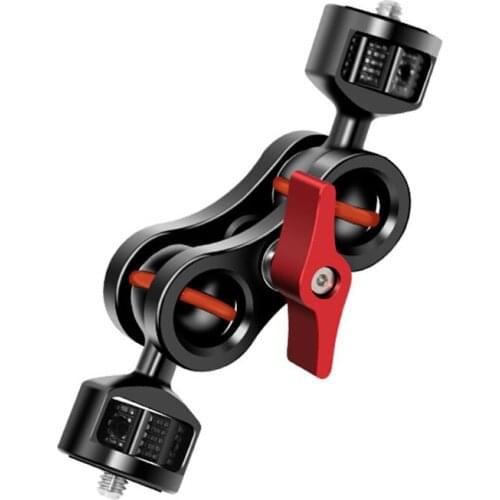 Hot Magic Arm with Double Ballheads Bracket 1/4Inch Screw SLR Camera Universal for Field Monitor LED Lights Microphone