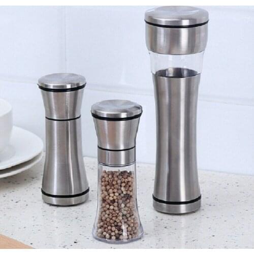Manual Salt Pepper Grinder Salt Pepper Mill Refillable Adjustable Grinder Spice Mill Kitchen Tools Portable Kitchen Tools New