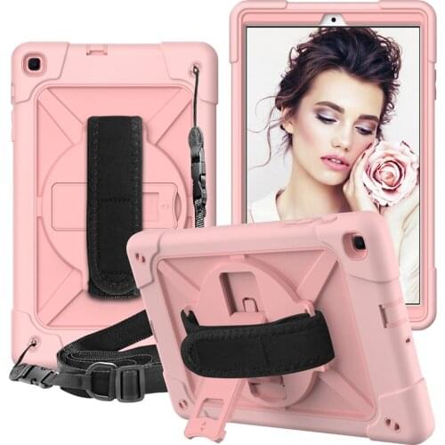 360 Rotation Silicone Tablet Case Cover For Samsung Galaxy Tab A 10.1 T510 T515 S6 Lite P610 P615 T290 T295 T500 T505 A7 T307