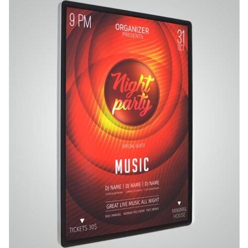 Led logo light box aluminum led light box indoor led light box