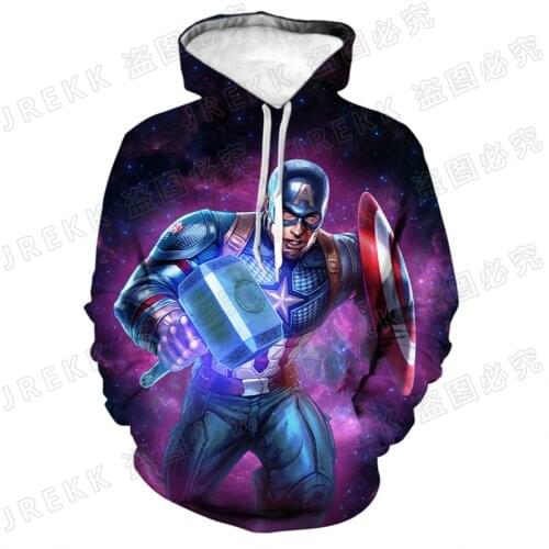 Captain America 3D Print Hoodies Men Women Children Fashion Pullover Long Sleeve Boy Girl Kids Sweatshirts Streetwear Clothes