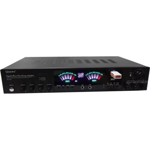 Bluetooth Audio U-disk Card Plug-in Machine High-power Karaoke Home T Power Amplifier 5-channel speaker amplifier 200W*2